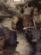 Ilja Jefimowitsch Repin The Washer Women France oil painting artist